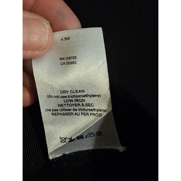 The Row M USA Designer Black Pants Side Zip Stretchy Old Money Quiet Luxury - Picture 10 of 10